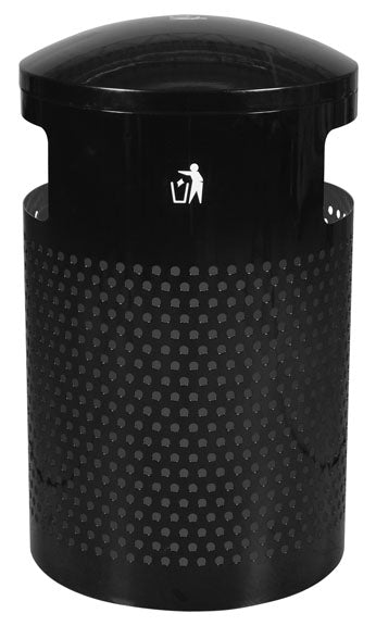 Landscape Series 40-Gallon Outdoor Trash Receptacle