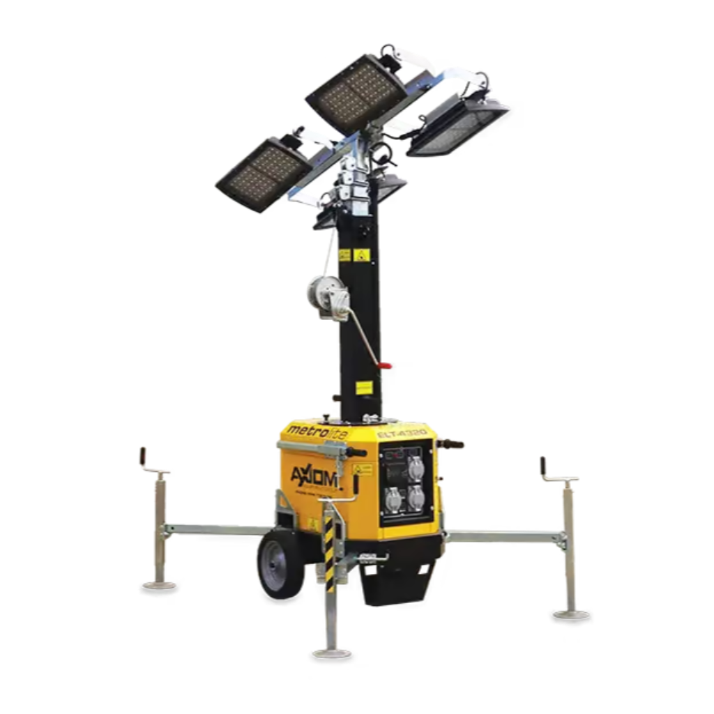 Metrolite ELT-4320 Electric LED Light Tower | Silent & Portable Event Lighting