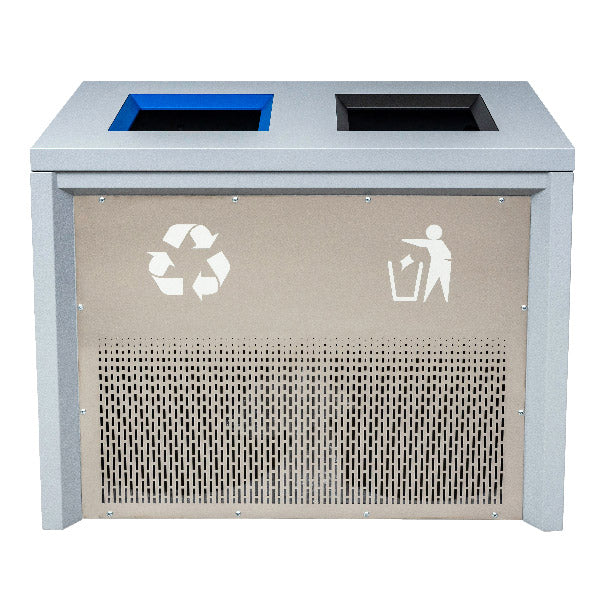 Coliseum 86-Gallon Indoor Dual Stream Waste & Recycling Bin