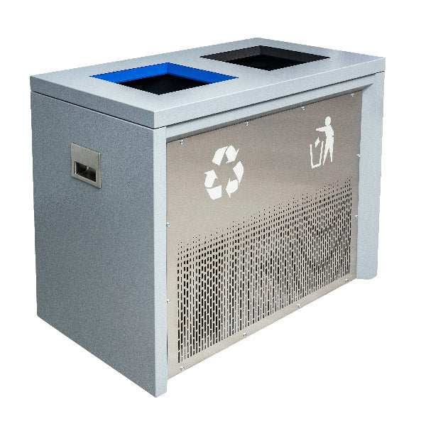 Coliseum 86-Gallon Indoor Dual Stream Waste & Recycling Bin