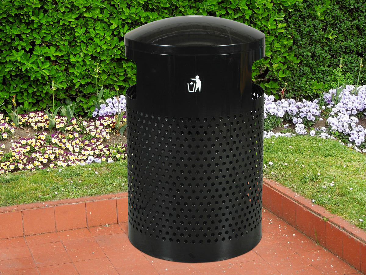 Landscape Series 40-Gallon Outdoor Trash Receptacle
