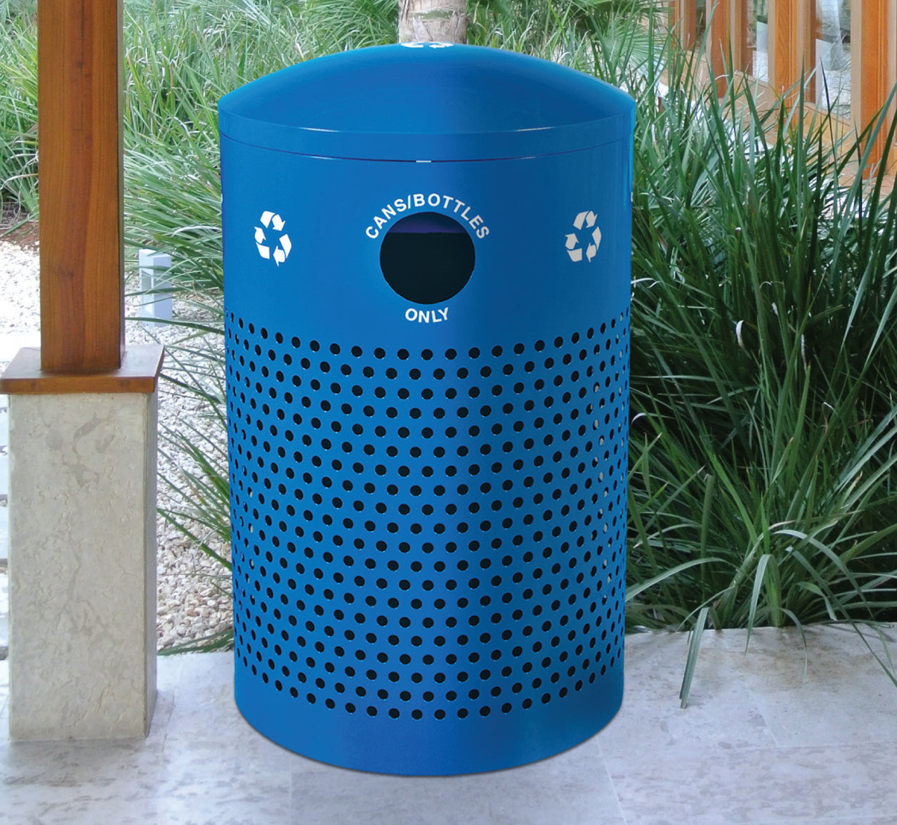 Landscape Series 40-Gallon Recycling Receptacle