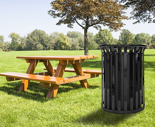 Streetscape Series Outdoor Waste & Recycling Receptacle | 37 Gallon