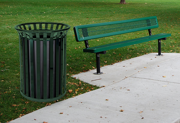 Streetscape Series Outdoor Waste & Recycling Receptacle | 37 Gallon