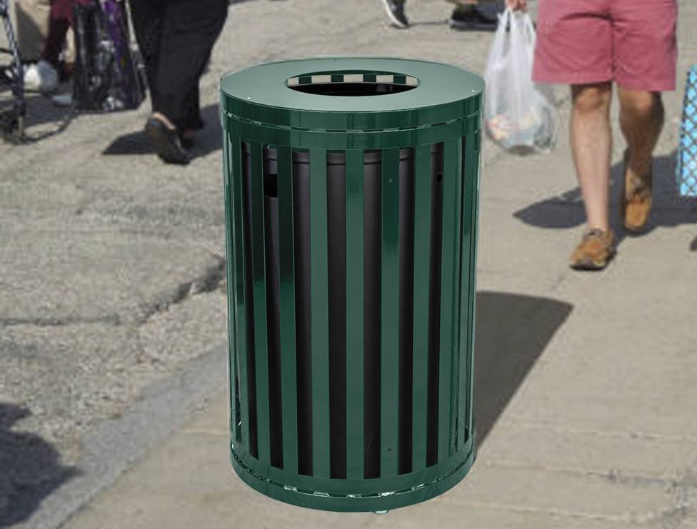 Streetscape Series Outdoor Waste & Recycling Receptacle | 45 Gallon