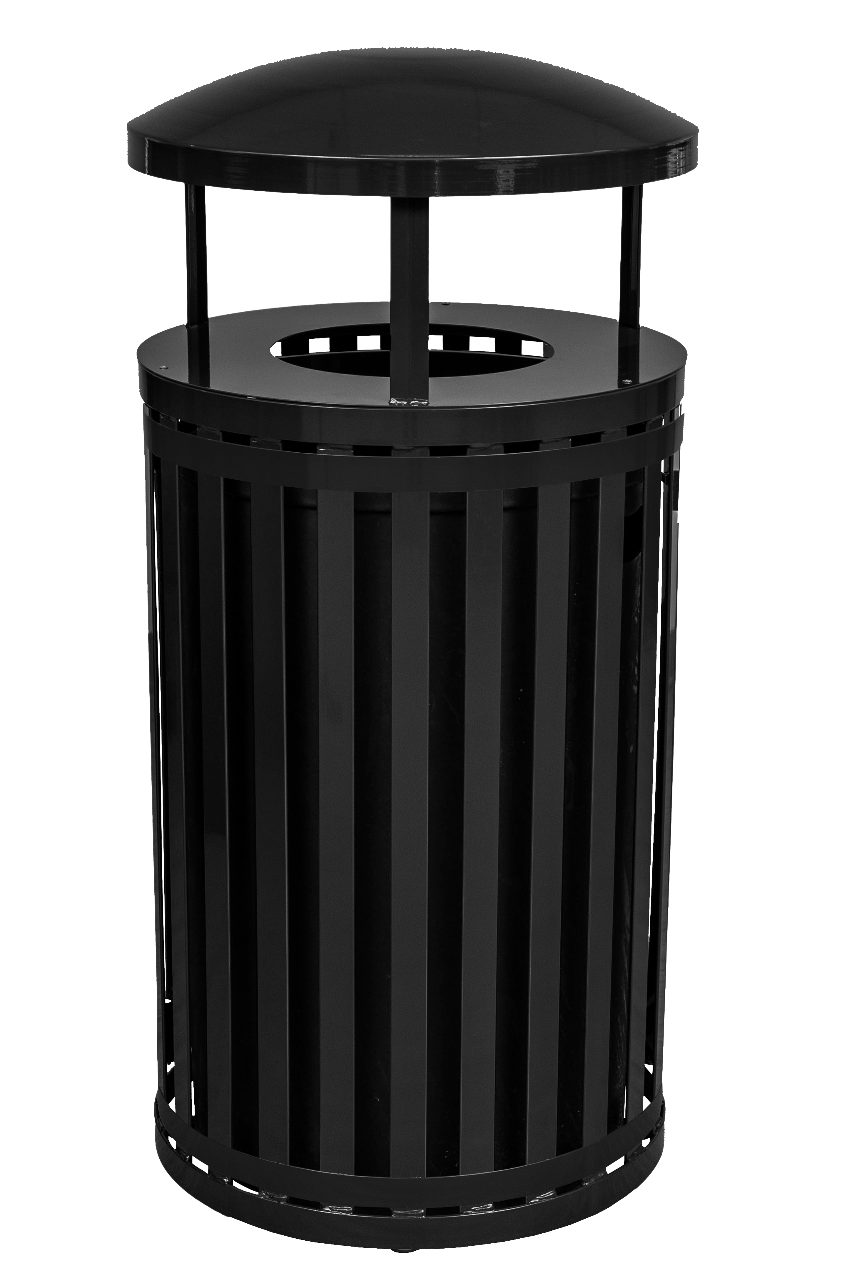 Streetscape Series Outdoor Waste & Recycling Receptacle With Canopy | 45 Gallon