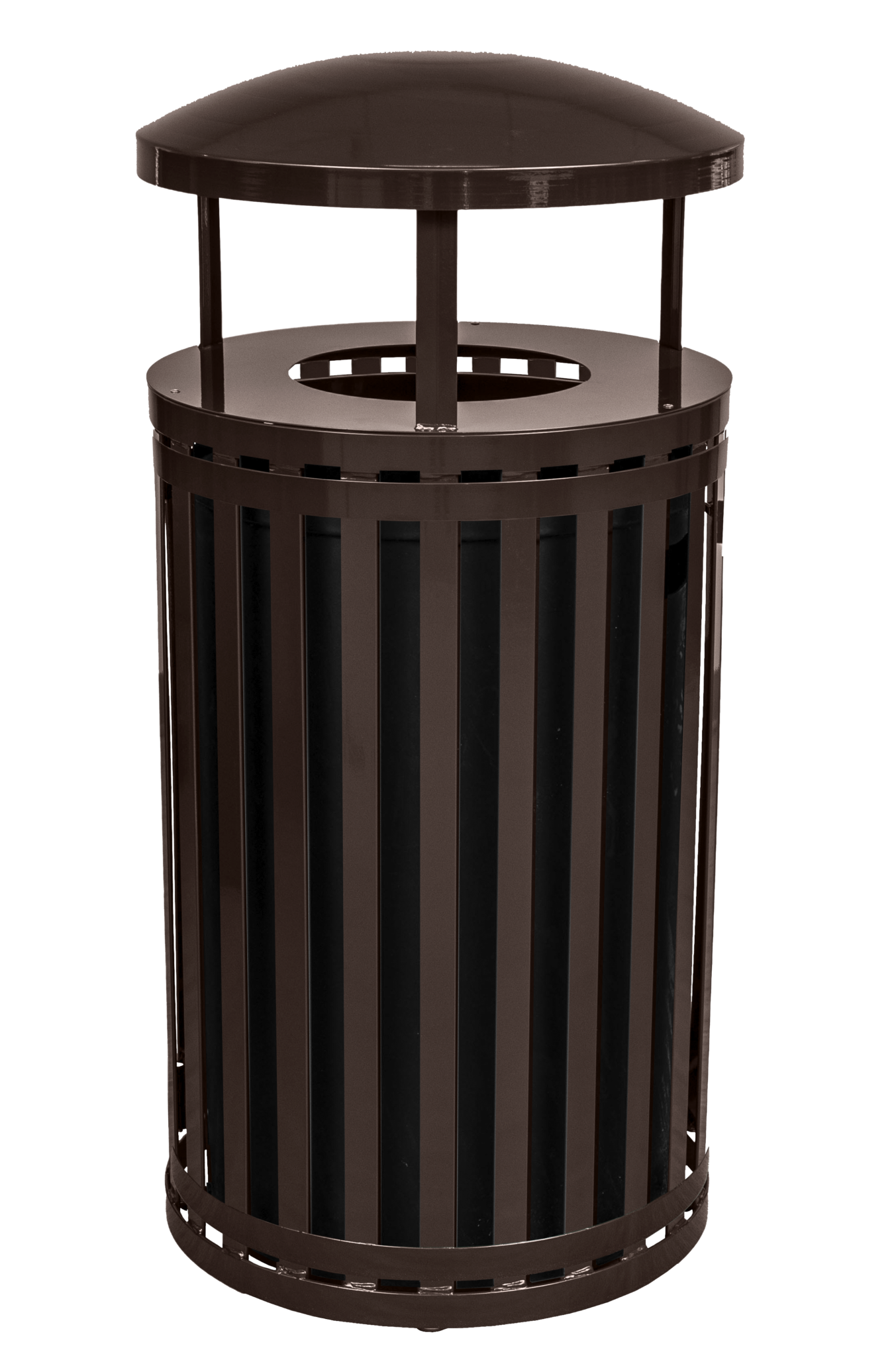 Streetscape Series Outdoor Waste & Recycling Receptacle With Canopy | 45 Gallon