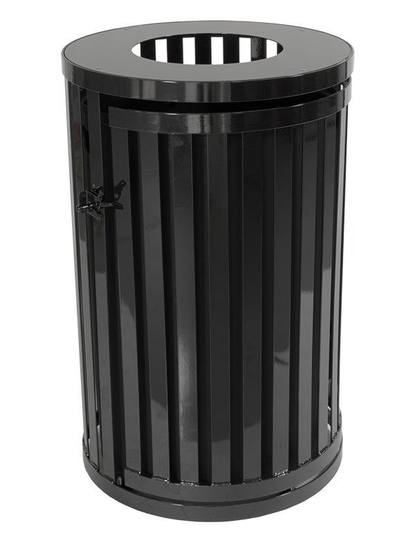 Streetscape Series Outdoor Waste & Recycling Receptacle With Door | 45 Gallon