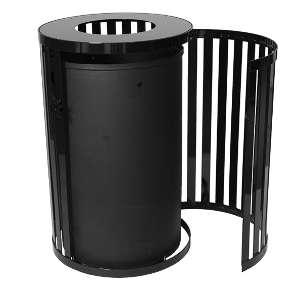 Streetscape Series Outdoor Waste & Recycling Receptacle With Door | 45 Gallon